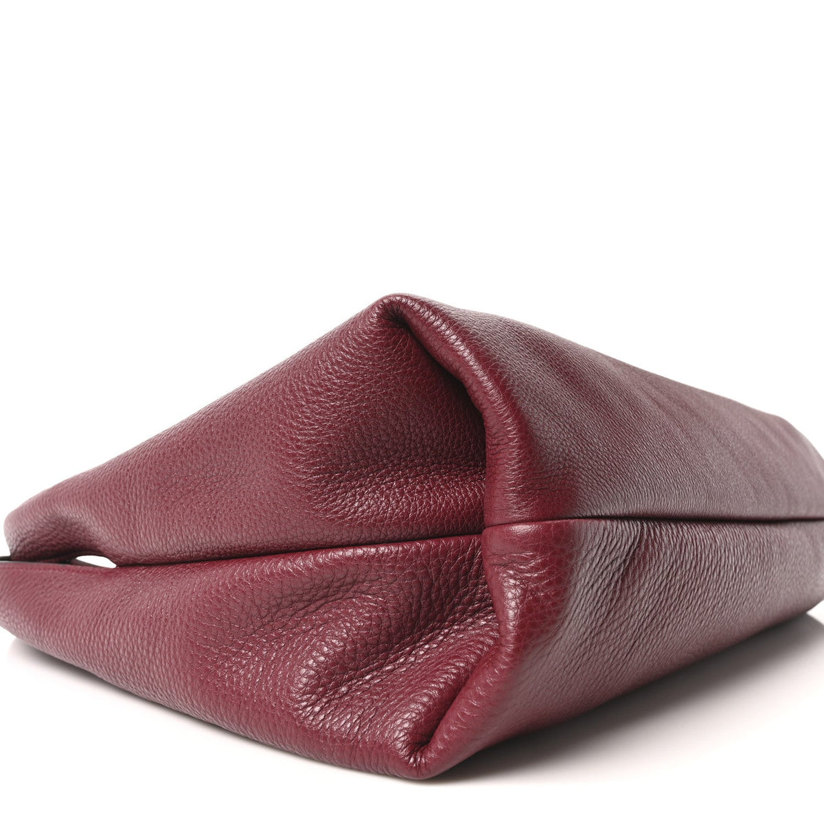 Grained Calfskin Softbit Maxi Shoulder Bag Rosso Ancora Red