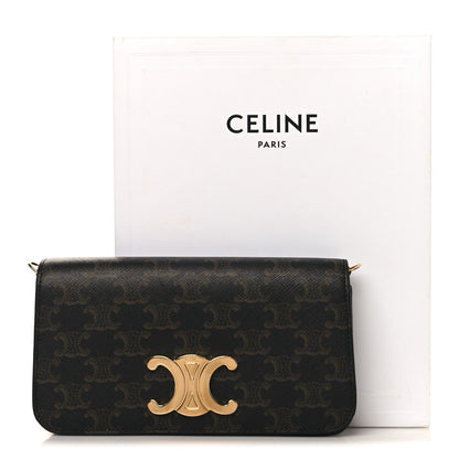 Triomphe Canvas Multipochette Tan