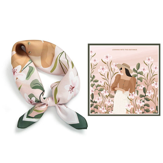 Scarvii - Summer Elegant Pattern Silk Scarf