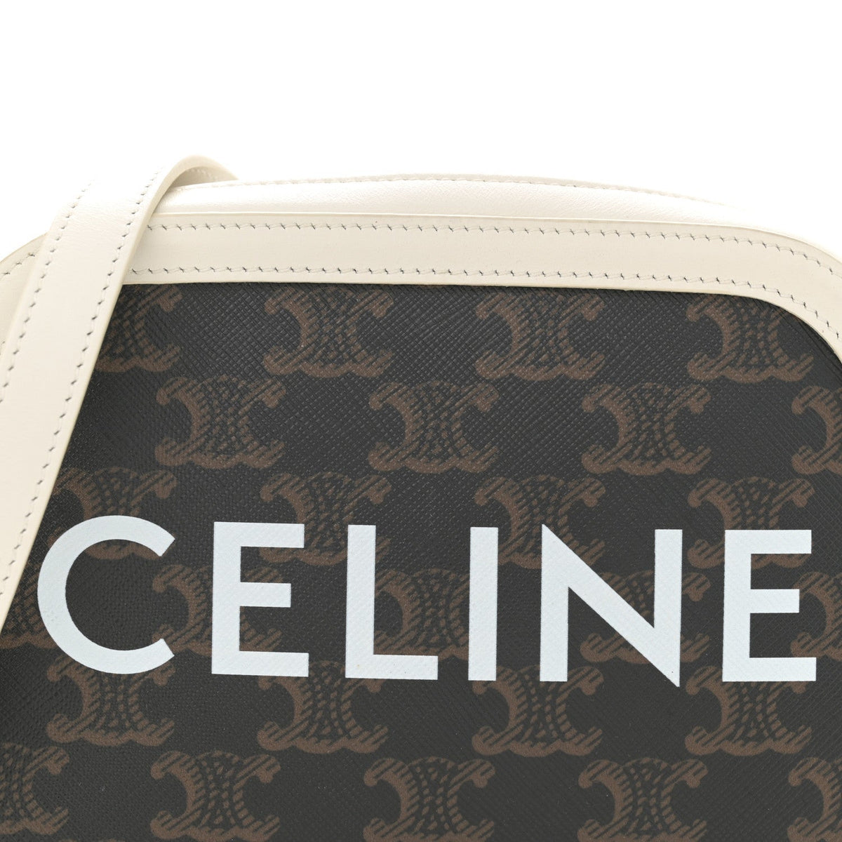 Triomphe Canvas Small Camera Bag White