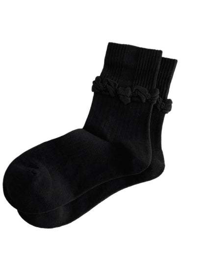 Rufia - Padded Lace-embroidered Mid-calf Socks