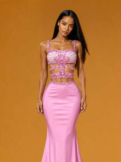 Seraphina Rhinestone Two Piece Set