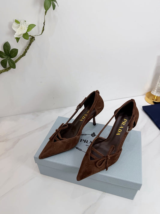 PRA 26SS Pumps 75 Dark Brown Suede 592351