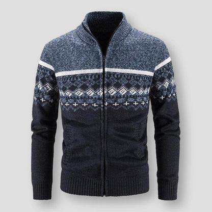 Sky Madrid Knitted Turtleneck Cardigan