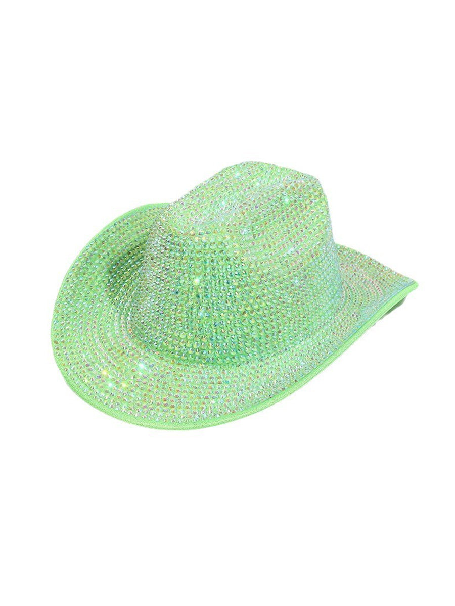 Juliana Sparkling Rhinestone-Trimmed Tapered Jazz Hat