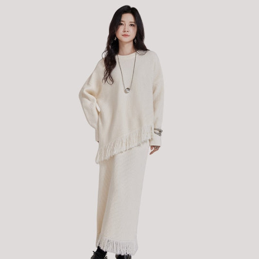 Cardigan And Skirt Set