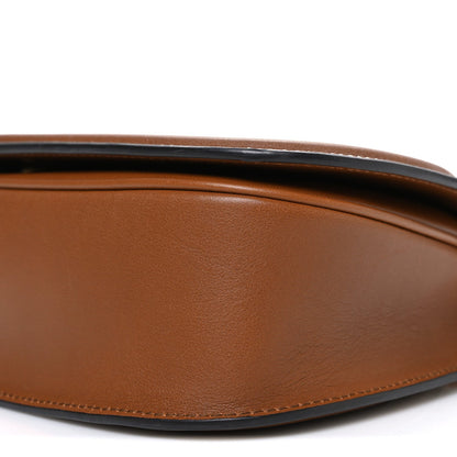 Roxy Calfskin Medium Blondie Top Handle Bag Brown