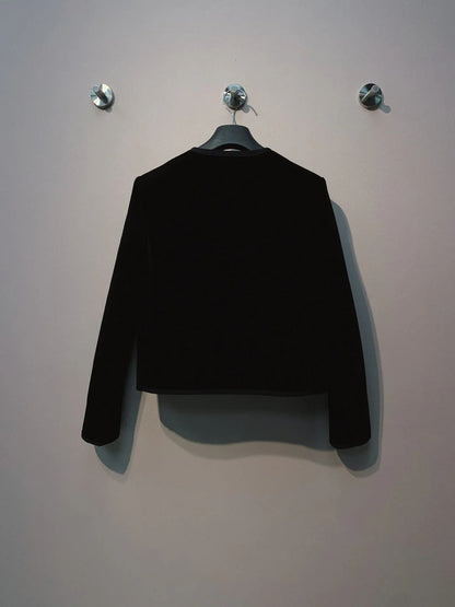 DIOR 25S ROUND-NECK VELVET JACKET 699