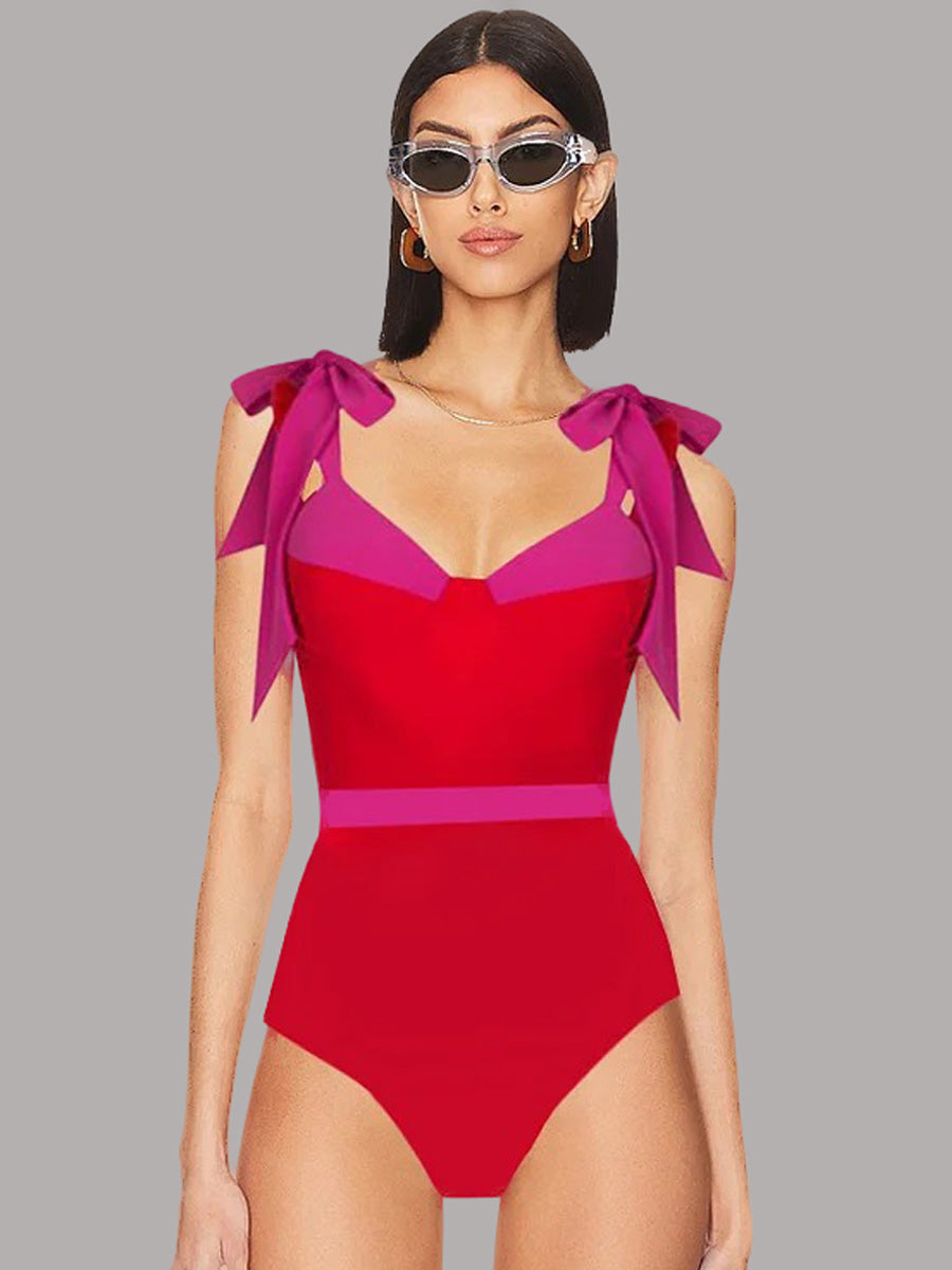 Esmeralda Bow Tie Swimsuit Set