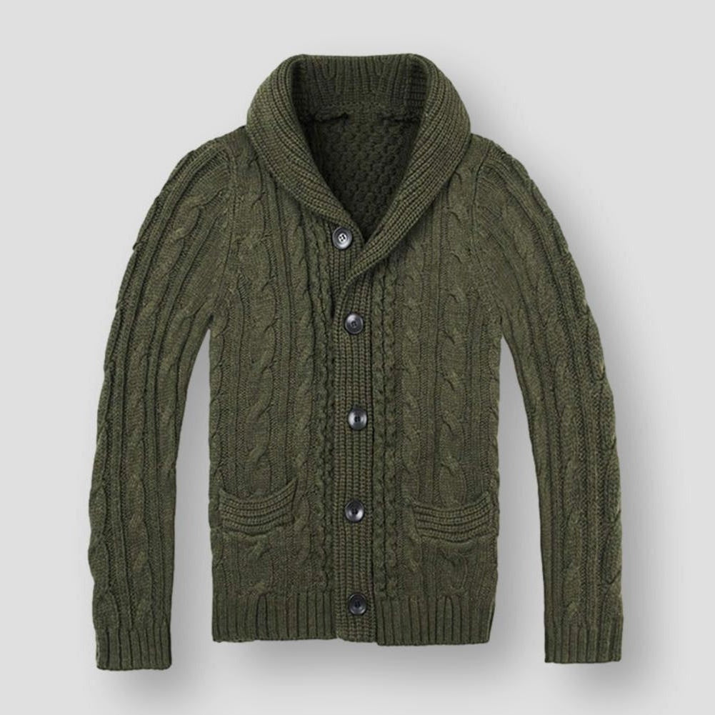 Saint Morris Owen Wool Cardigan