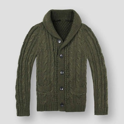 Saint Morris Owen Wool Cardigan