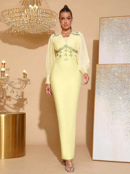 Hadley Maxi Dress In Yellow