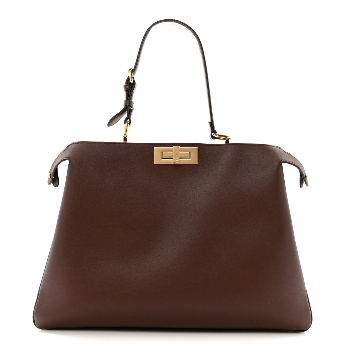 Vitello Large Soft Peekaboo Mogano