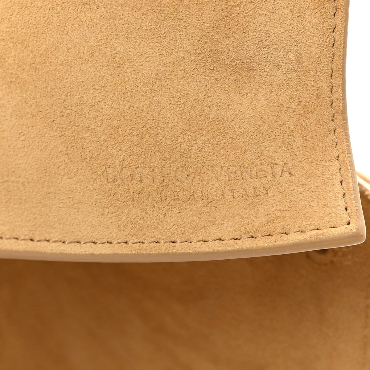 Suede Maxi Intrecciato Tote Cane Sugar Tapioca