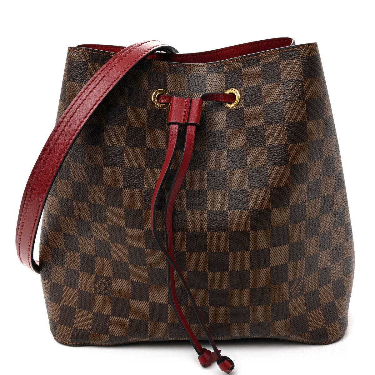 Damier Ebene Neonoe MM Cherry Berry