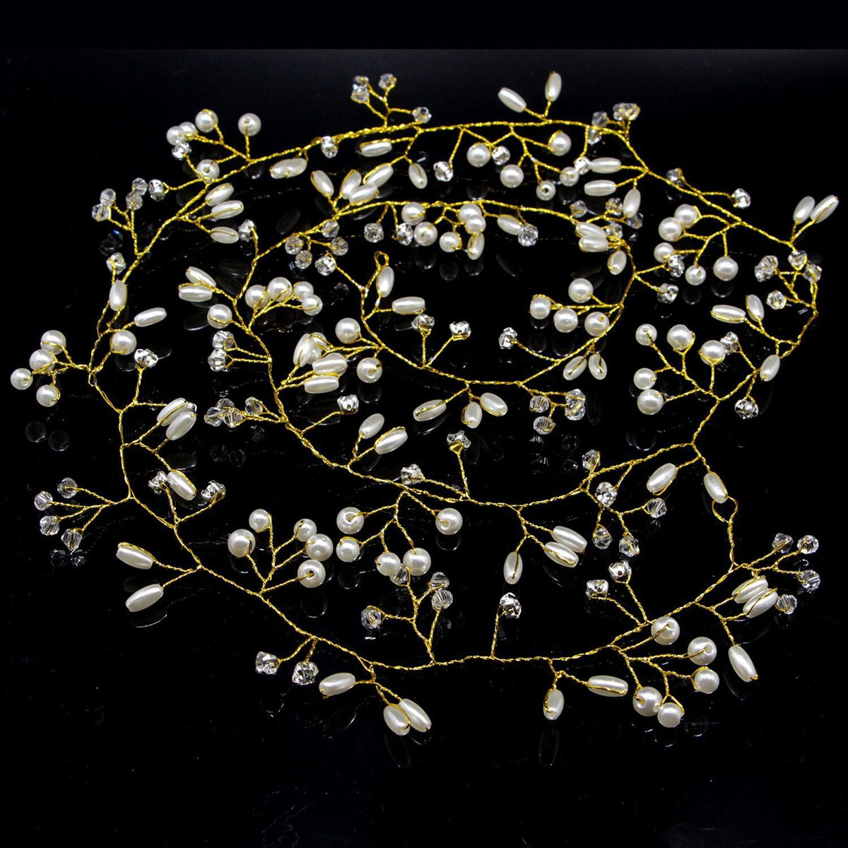 Handcrafted Pearl Headband Bridal Wedding Accessory