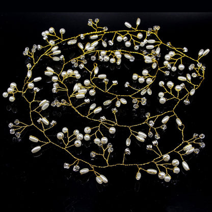 Handcrafted Pearl Headband Bridal Wedding Accessory