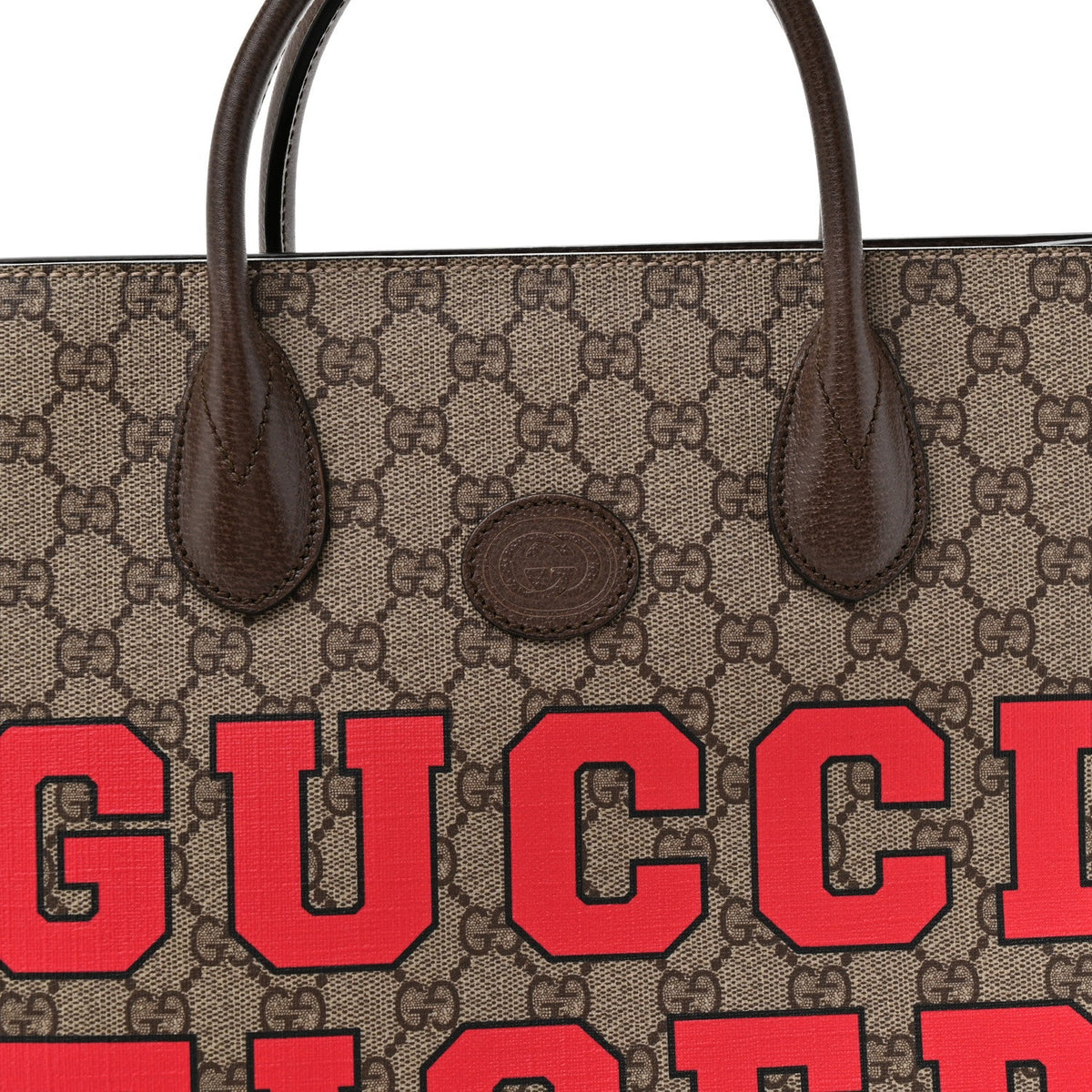 GG Supreme Monogram Textured Dollar Calfskin Web Gucci Tiger Small Retro Interlocking G Tote Bag Beige Ebony Live Red New Shamarock New Acero
