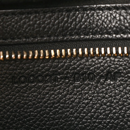 Grained Calfskin Medium Jennifer Crossbody Bag Black