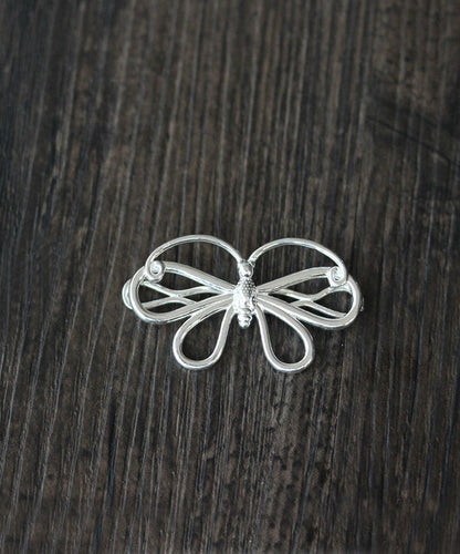 Original Design Silk Sterling Silver Bow Hairpin