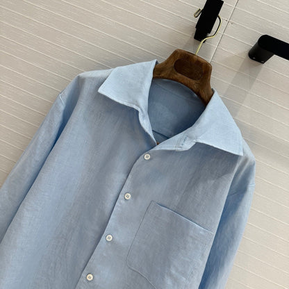 LP BLUE LINEN SHIRT 264280