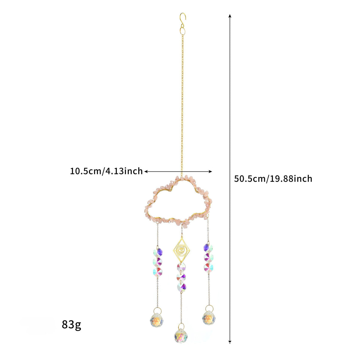 Cloud Stone Cross Crystal Home Hangings