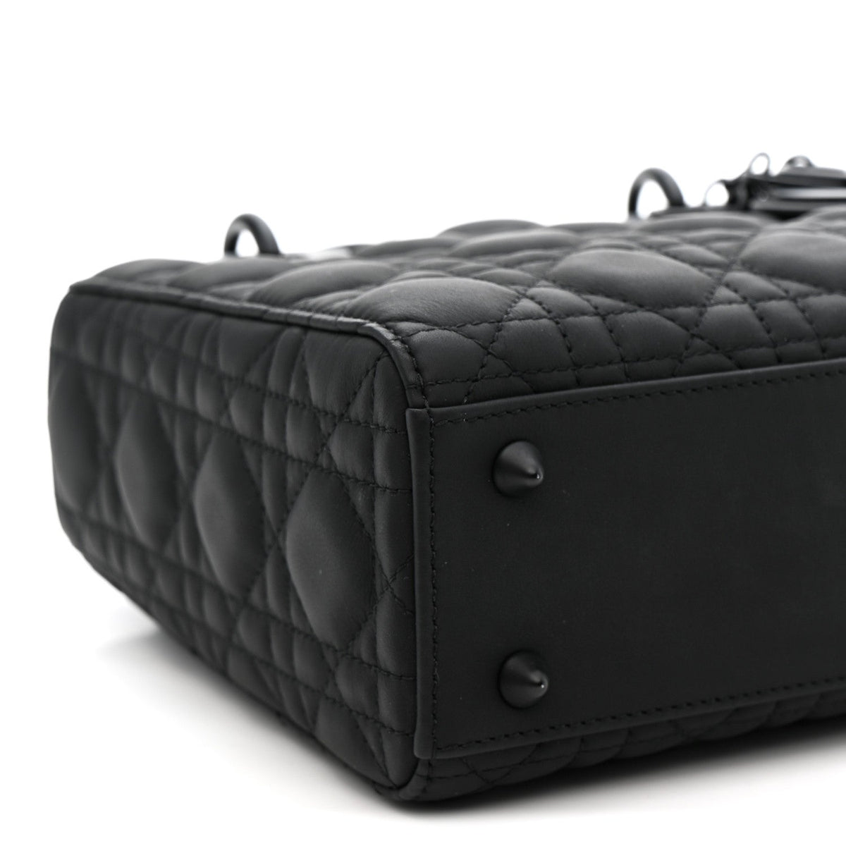 Ultra Matte Calfskin Cannage Small My ABCDior Lady Dior Black