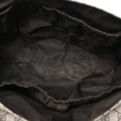 GG Plus Monogram Messenger Diaper Bag Dark Brown