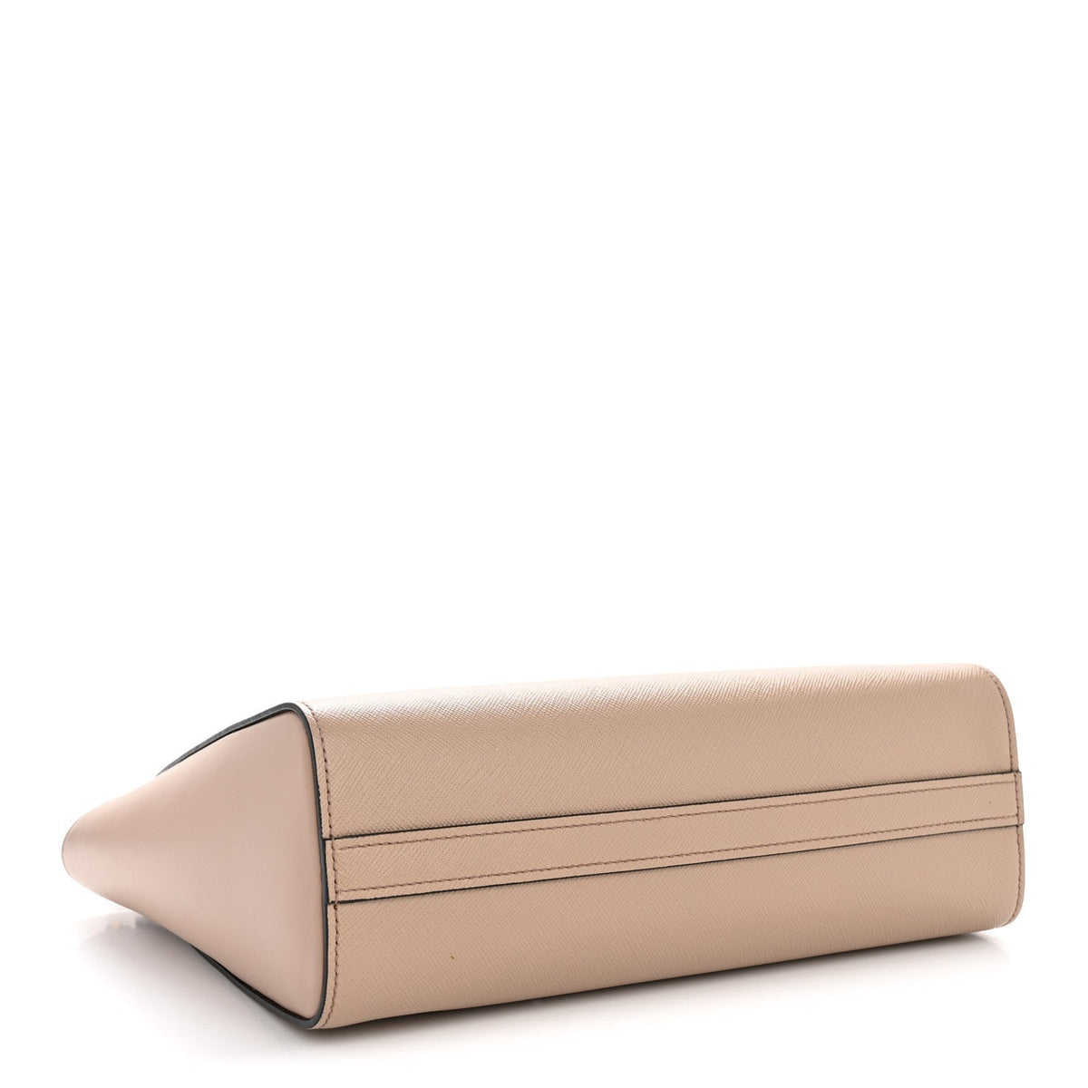 Saffiano Soft Calfskin Small Zippered Tote Cipria