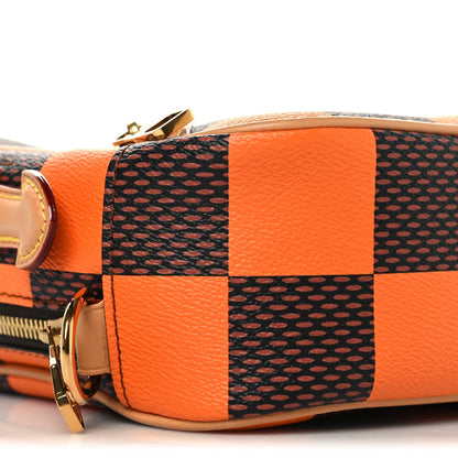 Damier Pop Chess Messenger Orange