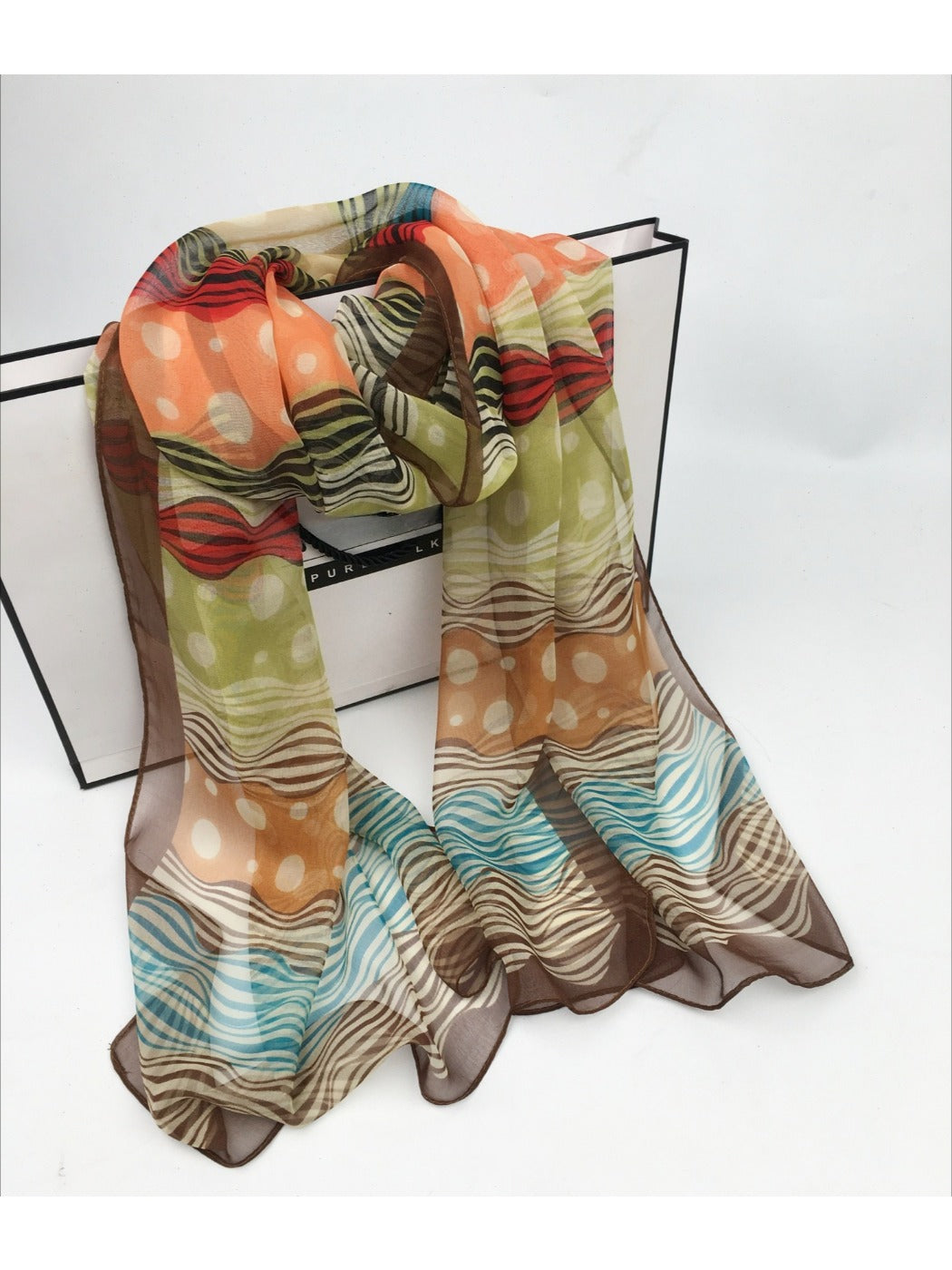 Scarvii - Lightweight Scarf with Polka Dot Patterns - Versatile &amp; All-Season