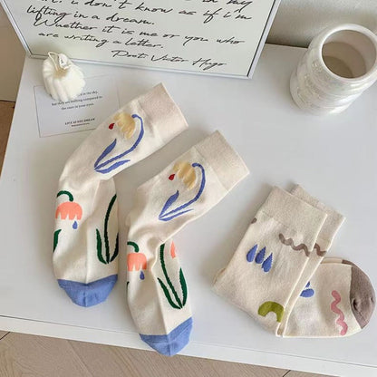 Rufia - Cute Artistic Pattern Socks