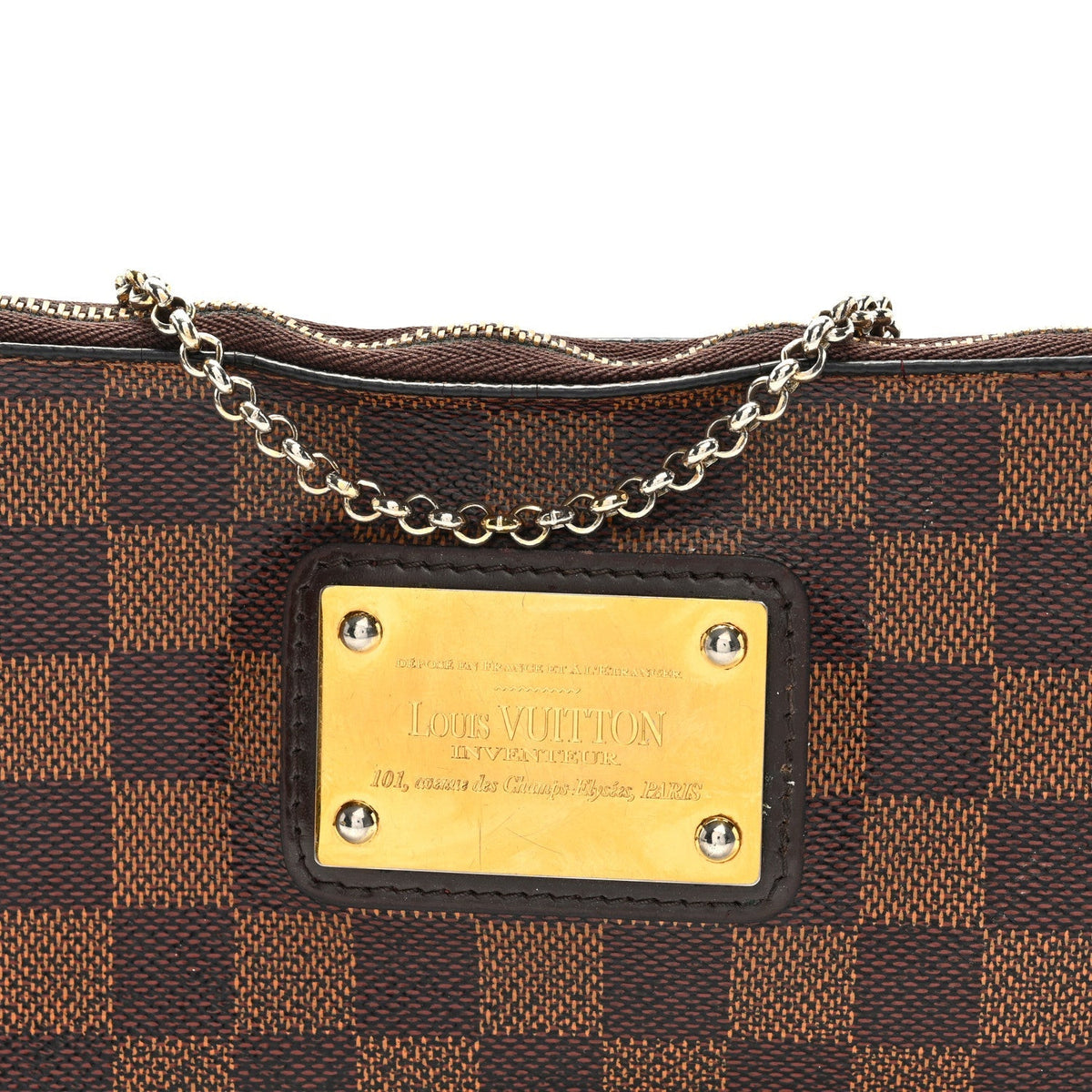Damier Ebene Eva Clutch