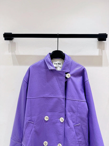 MIUMIU LEATHER JACKET STYLE 844