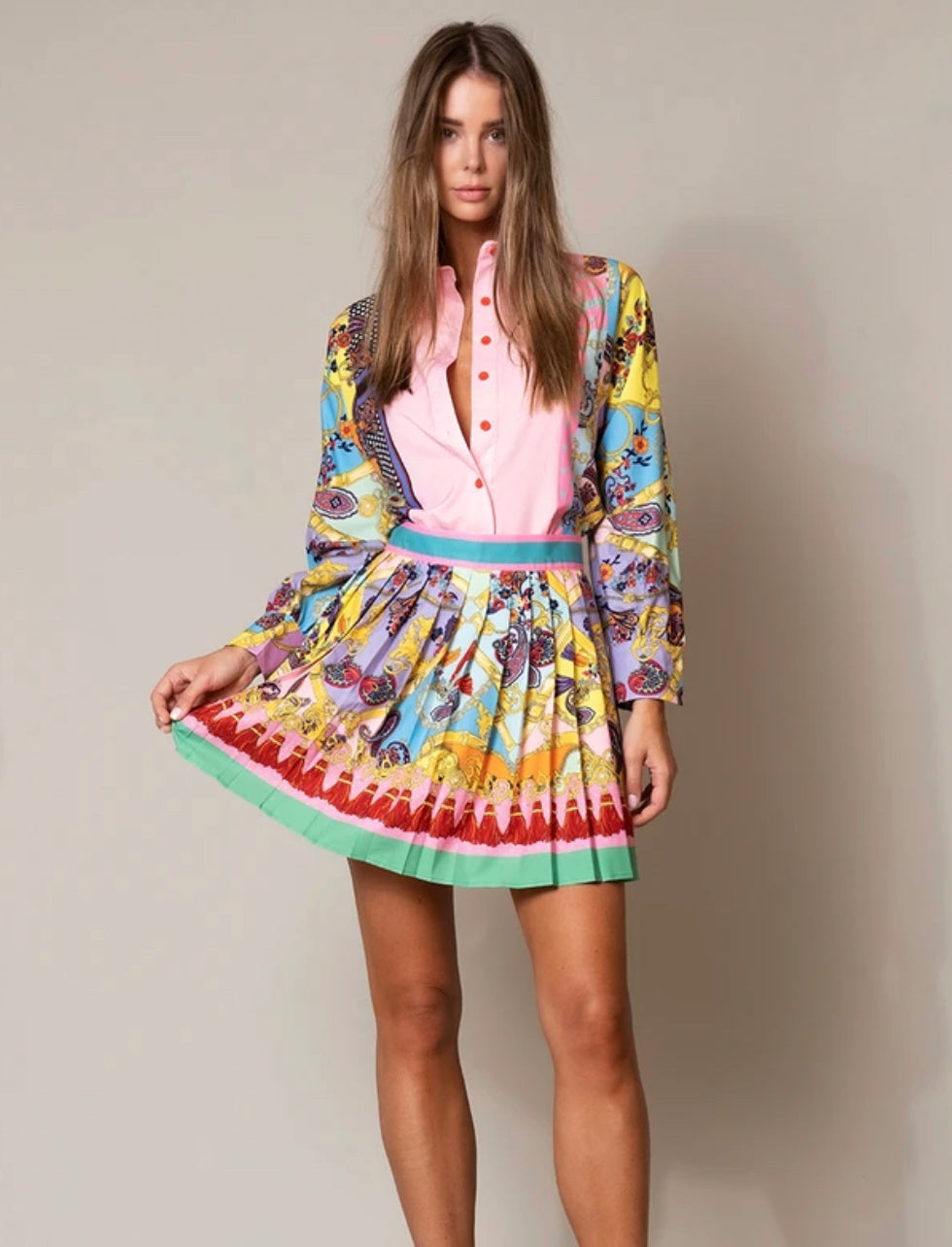 Kerry Shirt & Skirt Set