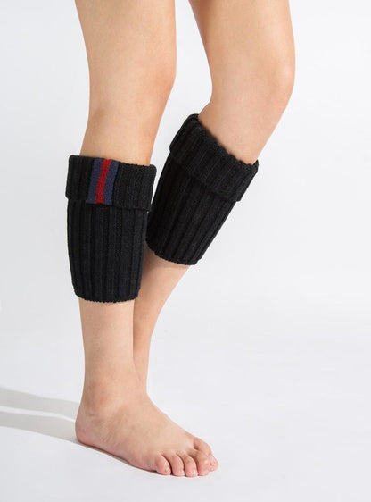 Boot Cuff Thick Short-Sleeved Thick Thick Bamboo Knit Wool Yarn Socks - 2