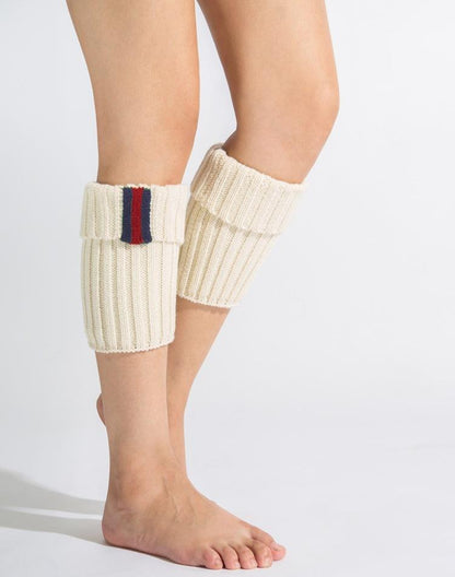 Boot Cuff Thick Short-Sleeved Thick Thick Bamboo Knit Wool Yarn Socks - 2