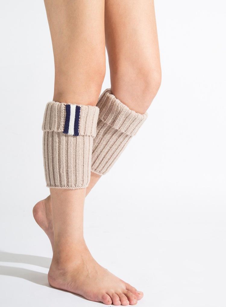 Boot Cuff Thick Short-Sleeved Thick Thick Bamboo Knit Wool Yarn Socks - 2