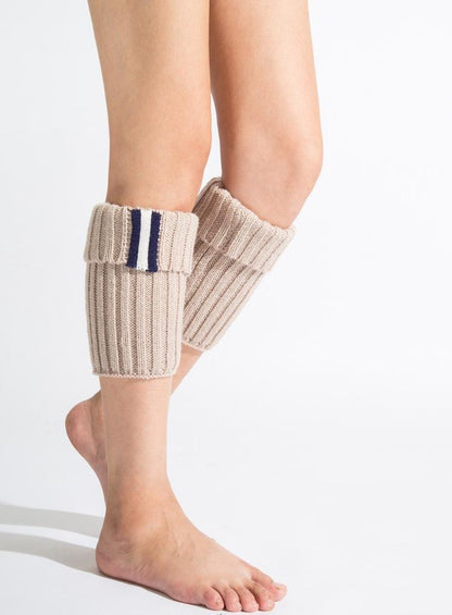 Boot Cuff Thick Short-Sleeved Thick Thick Bamboo Knit Wool Yarn Socks - 2
