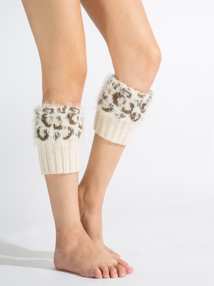 Boot Cuff Thick Short-Sleeved Thick Thick Bamboo Knit Wool Yarn Socks - 3