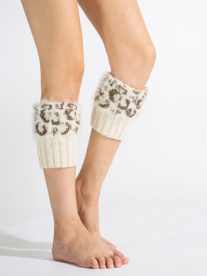 Boot Cuff Thick Short-Sleeved Thick Thick Bamboo Knit Wool Yarn Socks - 3