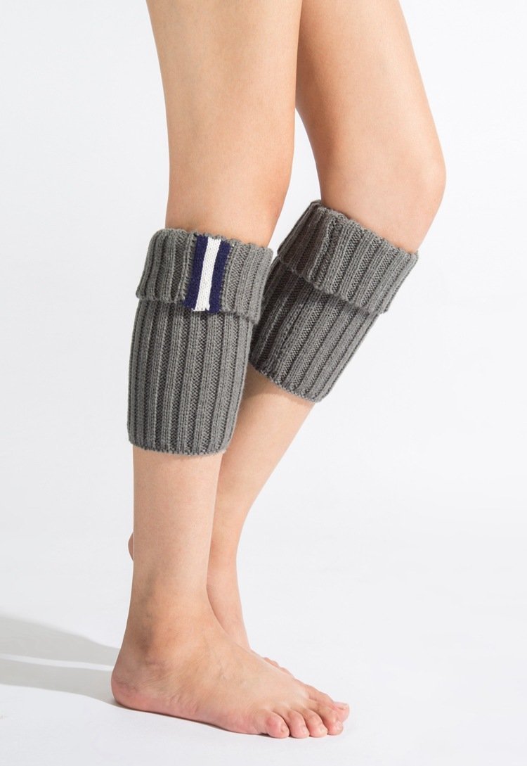 Boot Cuff Thick Short-Sleeved Thick Thick Bamboo Knit Wool Yarn Socks - 2