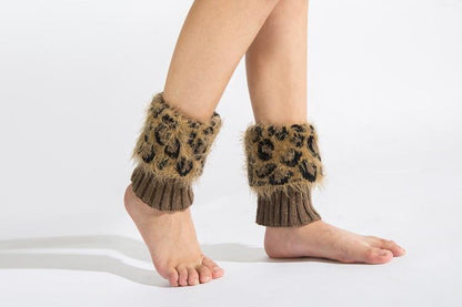 Boot Cuff Thick Short-Sleeved Thick Thick Bamboo Knit Wool Yarn Socks - 3
