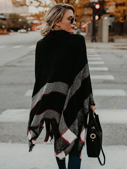 Fashion High-Neck Knitting Sweater Cover-Ups Tops