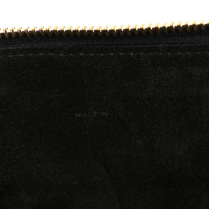 Supple Calfskin Large Romy Shoulder Bag Black