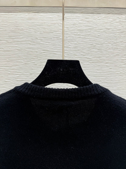 CC 25 Cardigan In Black Cashnere 286347