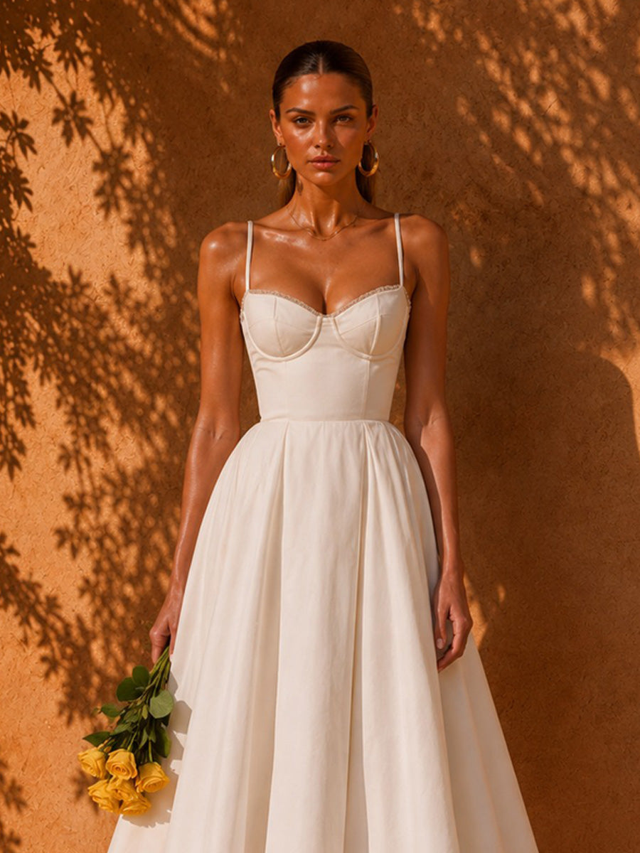 Hailey Elegant Strappy Midi Dress