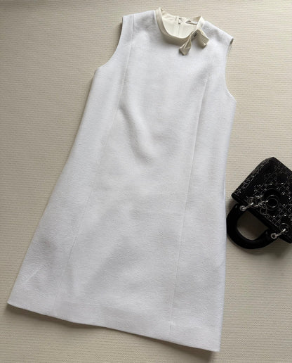 CD 26s Sleeveless Dress White Cotton 352897