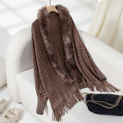 Batwing Sleeve Sweater Cape Cardigan