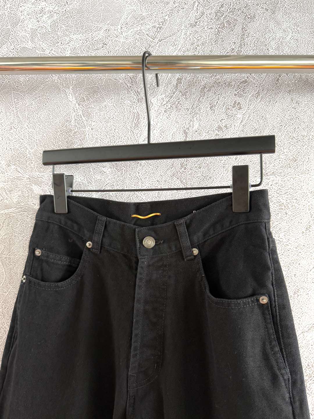 YSL Black Straight Jeans cotton
